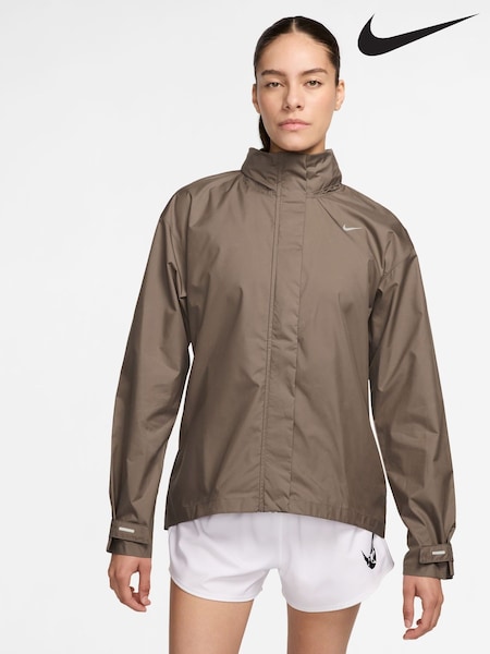 Nike Brown Fast Repel Water Repellent Running Jacket (E46686) | £85