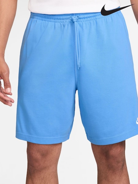Nike University Blue Club Knit 100% Cotton Shorts (E46805) | £38
