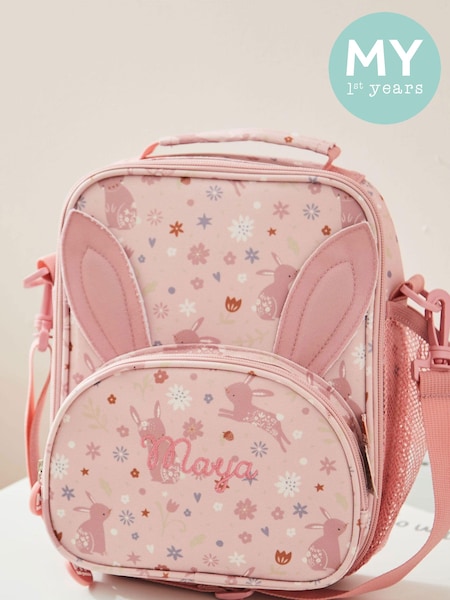 My 1st Years Personalised Pink Bunny With Ears Lunch Bag (E47145) | £27