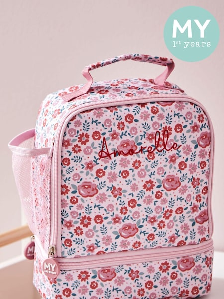 My 1st Years Personalised Floral Design Lunch Bag with Compartment (E47154) | £28