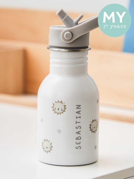 My 1st Years Personalised Grey Lion Water Bottle (E47155) | £22