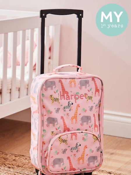 My 1st Years Personalised Pink Safari Design Suitcase (E47163) | £60