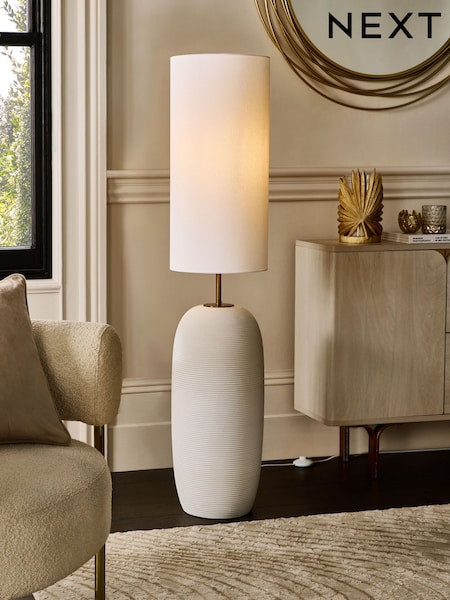 White Hadleigh Floor Lamp (E47254) | £160
