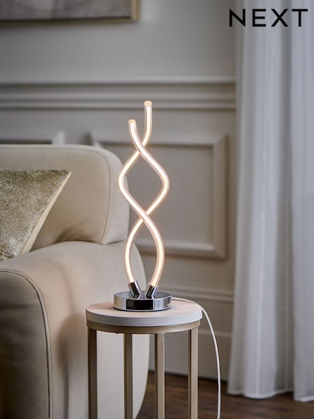 Chrome Mika LED Table Lamp (E47261) | £55