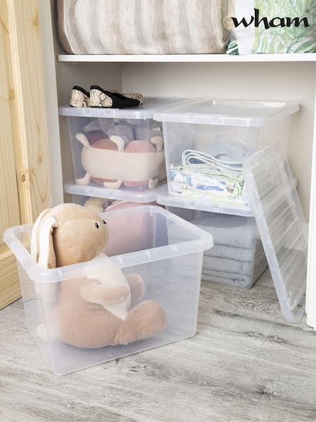 Wham Clear Set of 5 Crystal 31L Box & Lid (E47602) | £32