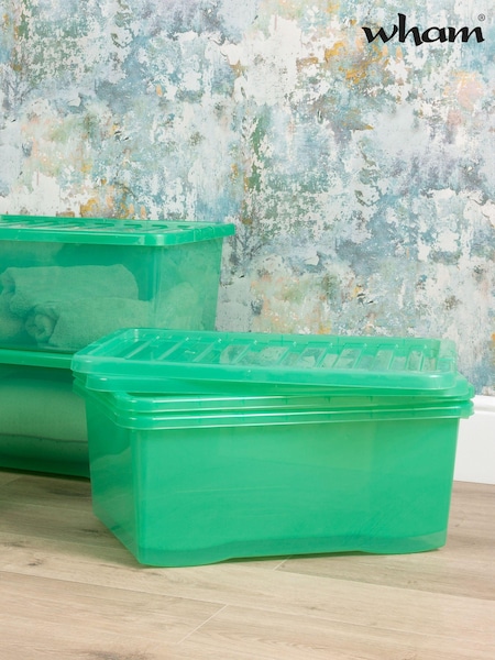 Wham Tint Leprechaun Green Set of 4 Crystal 45L Box & Lid (E47603) | £34