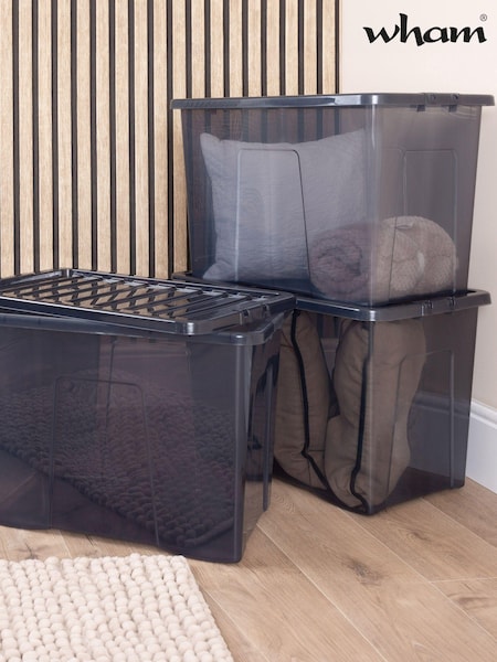 Wham Tint Smoke Set of 3 Crystal 80L Box & Lid (E47605) | £31