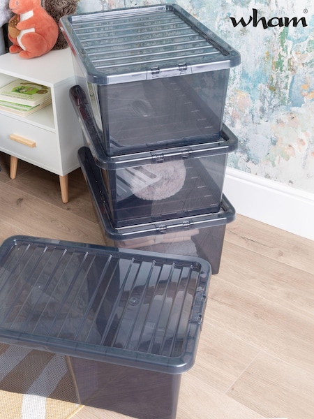 Wham Tint Smoke Set of 4 Crystal 45L Box & Lid (E47609) | £34