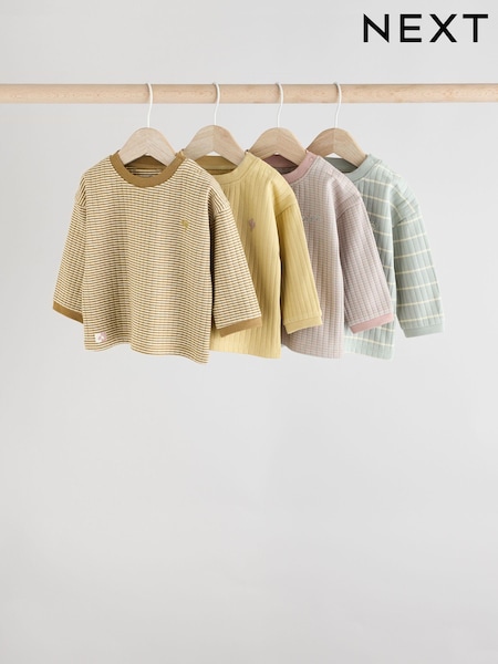 Minerals Baby Long Sleeve T-Shirts 4 Pack (E48161) | £18 - £20