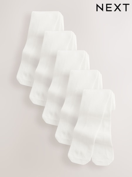 Ecru Baby Tights 5 Pack (0mths-2yrs) (E48363) | £16