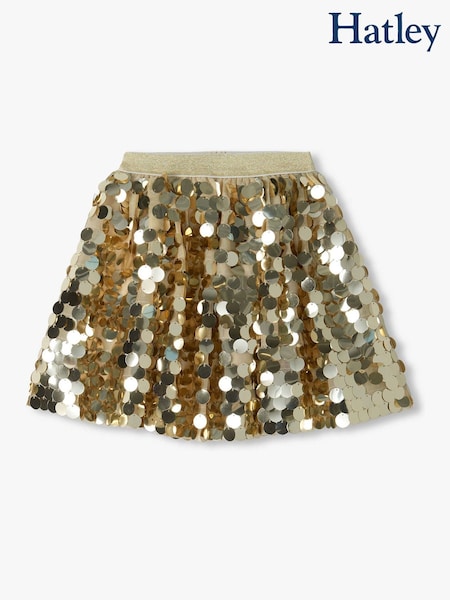 Yellow - Hatley Gold Sequin Skirt