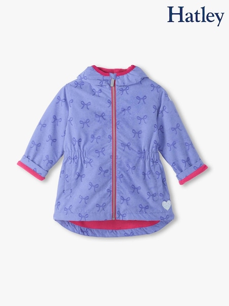 Purple - Hatley Pretty Bows Print Reveal Field Jacket