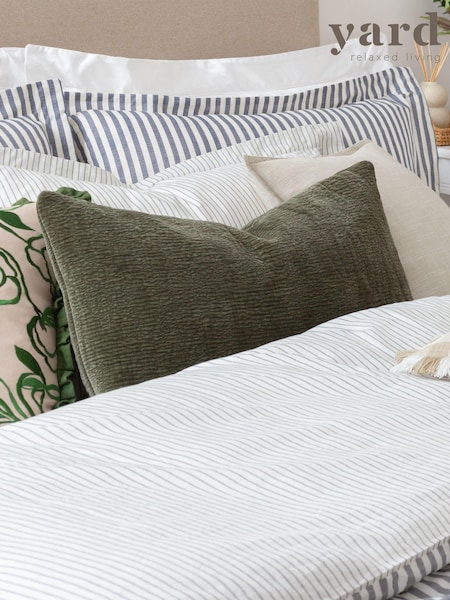 Yard Khaki Osaka Chenille Cushion (E48612) | £26