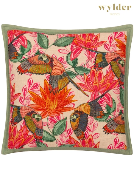 Wylder Multicolour Iniko Parrots Tropical Cushion (E48650) | £28