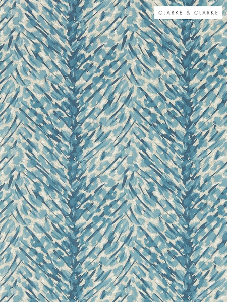 Clarke and Clarke Denim Pokot 10.05M Wallpaper (E48934) | £60