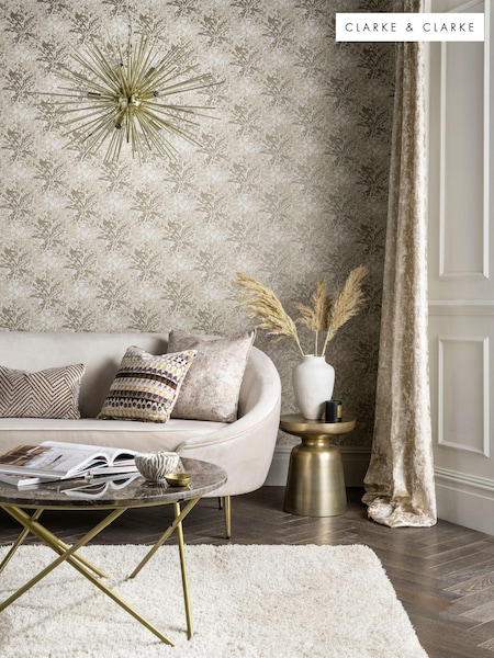 Clarke and Clarke Dipinto Natural Dipinto 10.05M Wallpaper (E48947) | £56