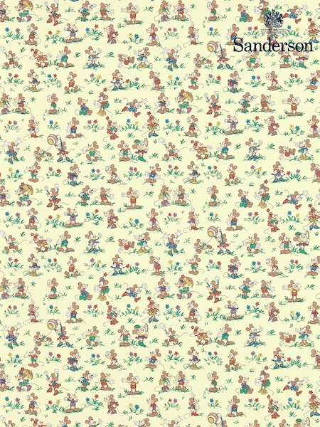 Sanderson Rhubarb Custard Mickey And Minnie 10.05M Wallpaper (E48961) | £122