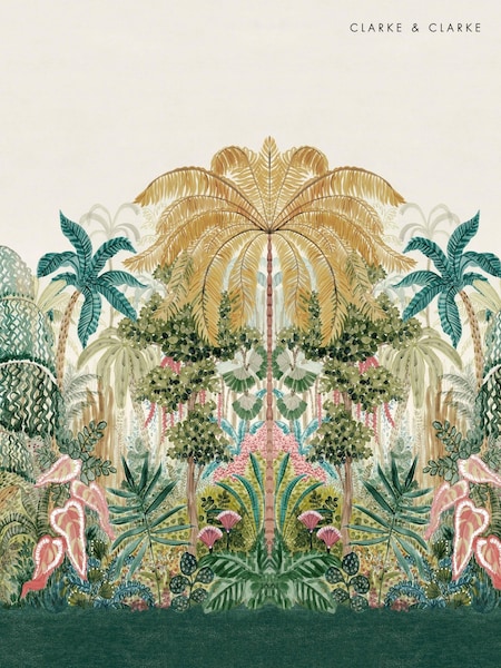 Clarke and Clarke Tropical Mombasa Banner 12M Wallpaper (E49017) | £240
