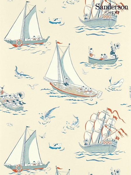 Sanderson Sea Salt Donald Nautical 10.05M Wallpaper (E49030) | £122