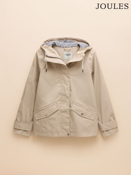 Joules Waterproof Stone Raincoat with Hood (E49052) | £69.95
