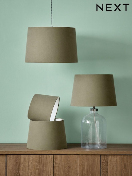 Dark Green Lamp Shade Ceiling Light (E49543) | £18 - £25