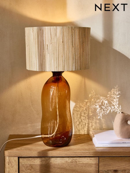 Brown Amaya Table Lamp (E49557) | £65