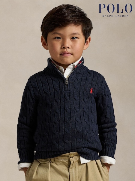Polo Ralph Lauren Navy Jumper (E49566) | £105