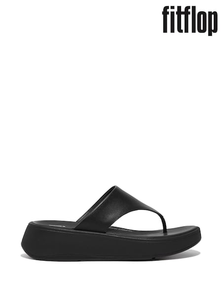 Fitflop F-Mode Leather Flatform Toe Post Sandals (E50727) | £110