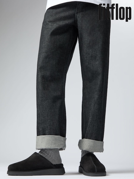 FitFlop Gen-FF Shearling Lined Suede Slippers (E50731) | £120