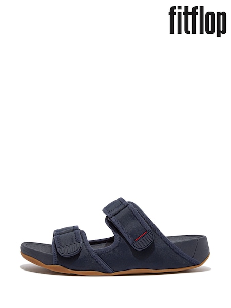 FitFlop Blue Gogh Moc Mens Adjustable Water-Resistant Slides (E50770) | £75