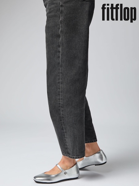 FitFlop Mary Jane Delicato Soft Leather Mary Jane Shoes (E50790) | £80