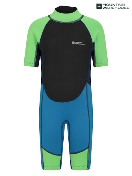 Mountain Warehouse Mid Blue Kids Shorty 2.5/2mm Wetsuit (E50994) | £32