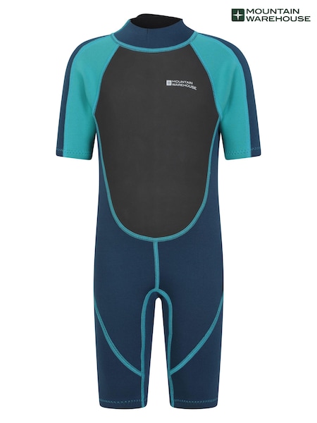 Mountain Warehouse Mid Blue Denim Kids Shorty 2.5/2mm Wetsuit (E51003) | £32