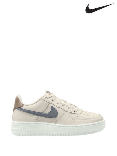 Nike Off White Grey Air Force 1 Youth Trainers (E51238) | £75