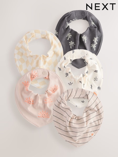 Black/White Baby Bibs 5 Pack (E51299) | £11