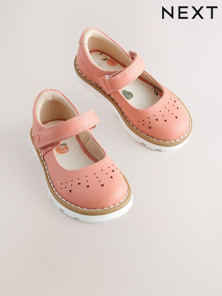 Orange Touch Fastening Mary Jane Shoes (E51326) | £20 - £22