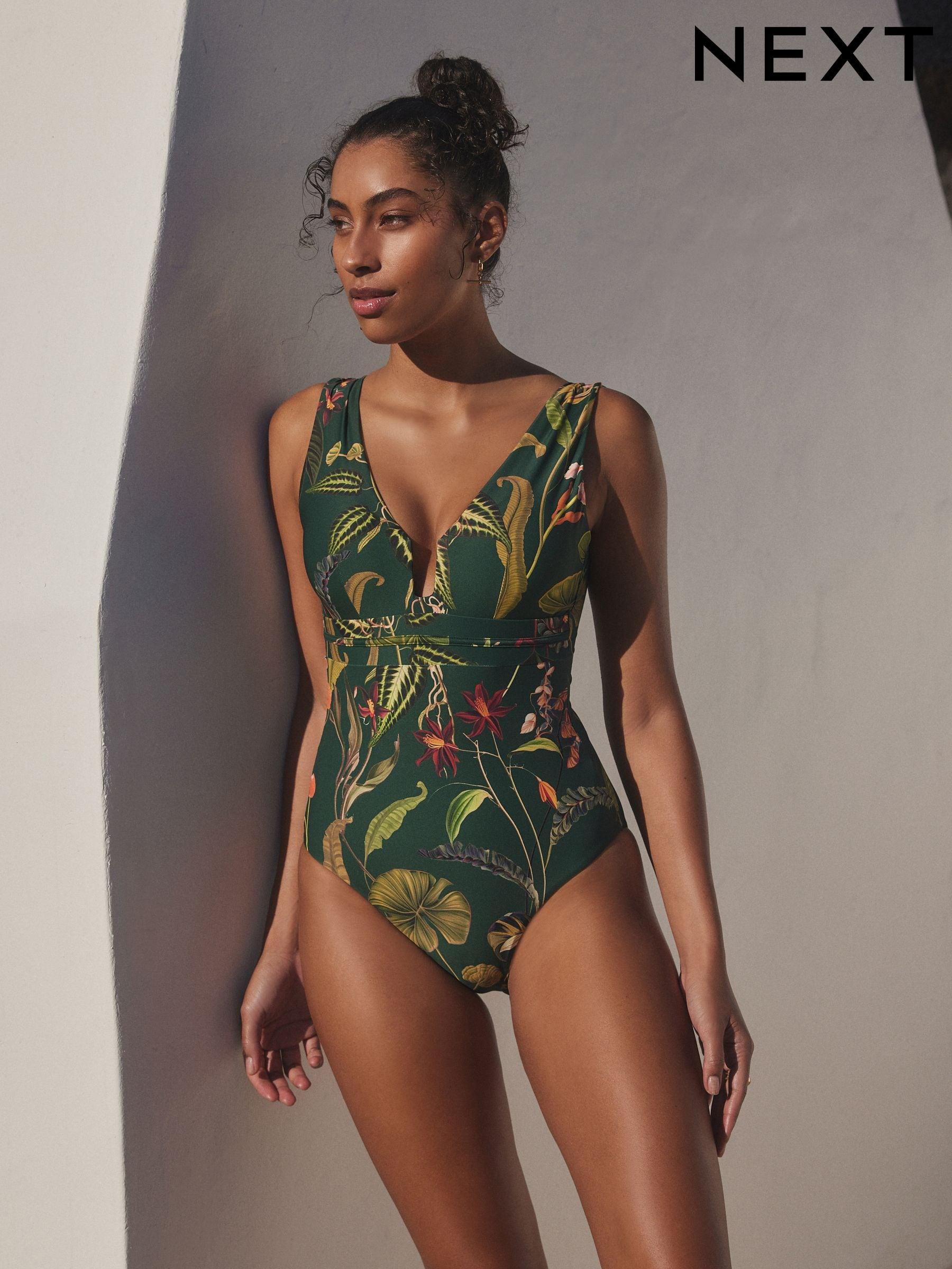 Khaki green swimming costume online