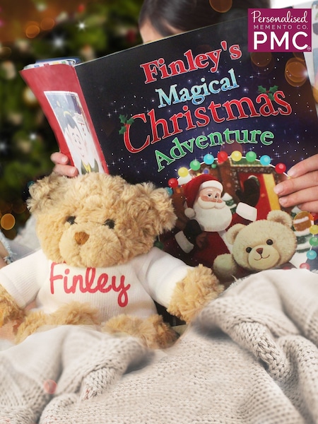 Personalised Magical Christmas Adventure Story Book And Bear By Pmc
