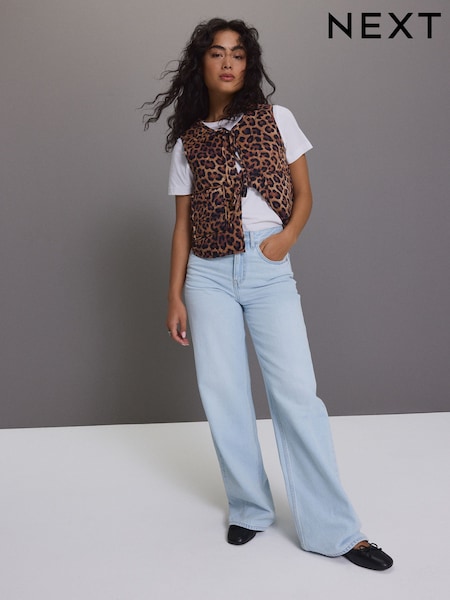 Bleach Wide Leg Jeans (E51821) | £29