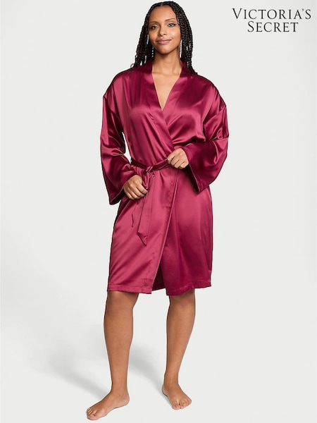 Victoria's Secret Campari Red Satin Midi Robe (E51878) | £59