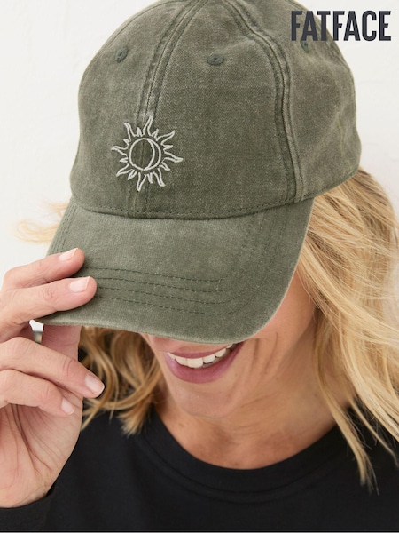 FatFace Khaki Green Embroidered Sun Cap (E52120) | £18