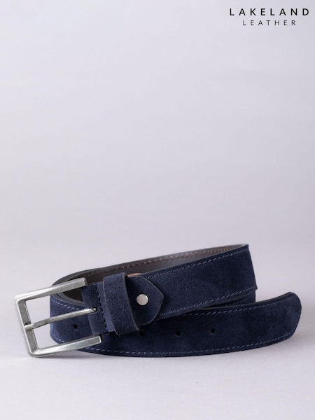 Lakeland Leather Navy Eskdale Suede Belt (E52187) | £35