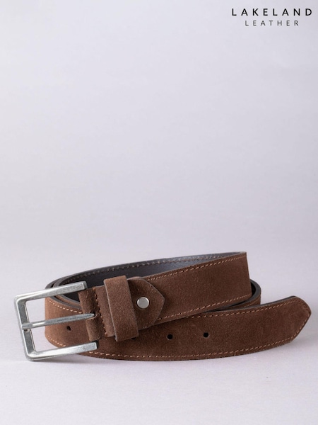 Lakeland Leather Brown Eskdale Suede Belt (E52188) | £35