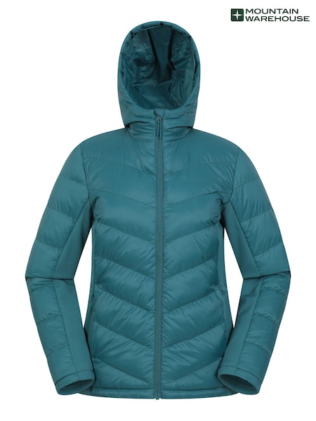 Mountain Warehouse Blue Womens Turbine Padded Softshell Jacket (E52256) | £64