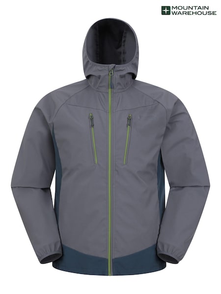 Mountain Warehouse Grey Mens Ambit Lightweight Softshell Jacket (E52325) | £64