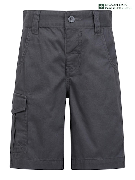 Mountain Warehouse Grey Kids 100% Cotton Cargo Shorts (E52363) | £21