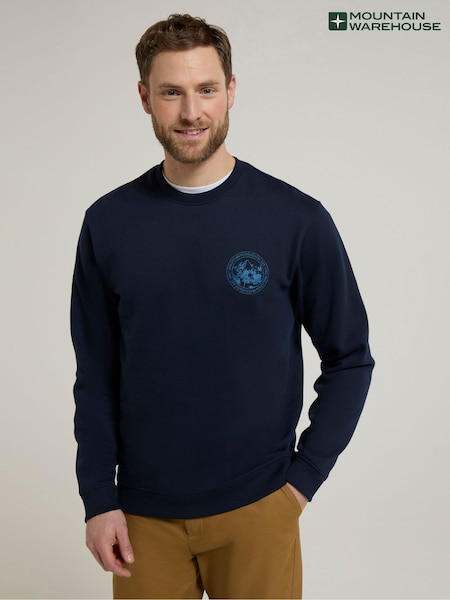Mountain Warehouse Light Blue Circle Crew Neck Sweatshirt (E52380) | £12