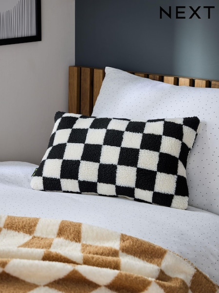 Monochrome Checkerboard Cushion (E52483) | £16