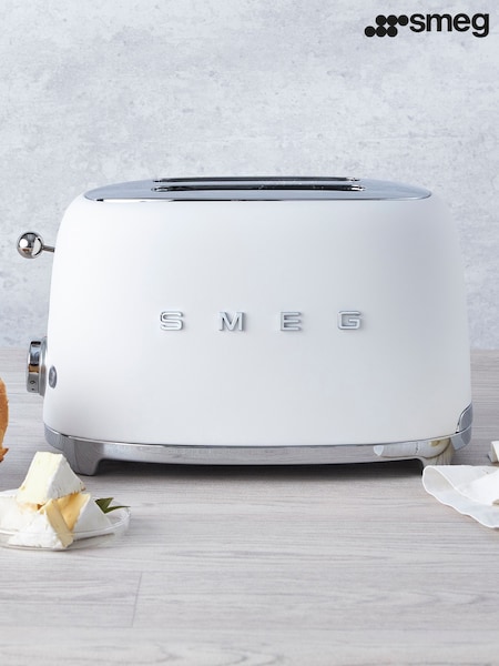 Smeg White 2 Slice Toaster (E53386) | £190