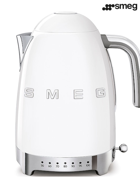Smeg White Temperature Controlled Kettle 1.7 Litre (E53420) | £180